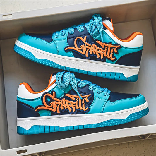 Men's Streetwear Hip Hop Style Sneakers – Trendy Urban Designer Shoes for Men