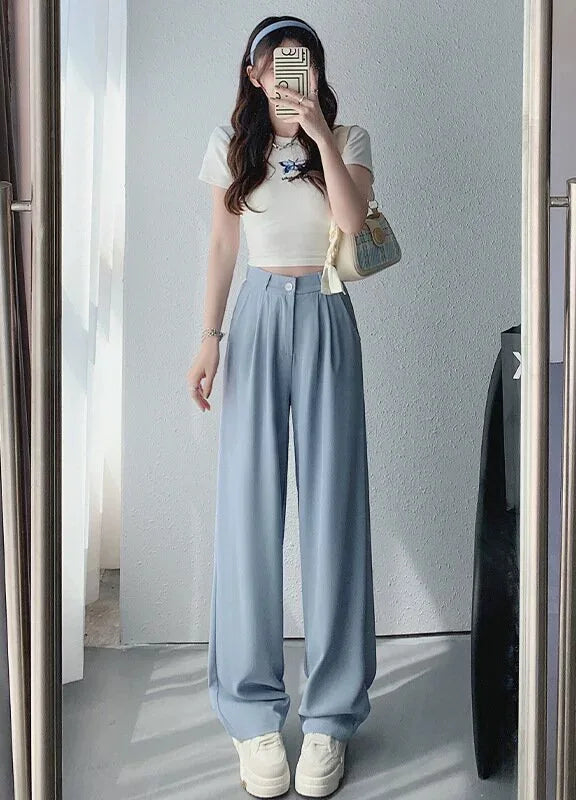 High-Waisted Straight-Leg and Wide-Leg Pants for Women