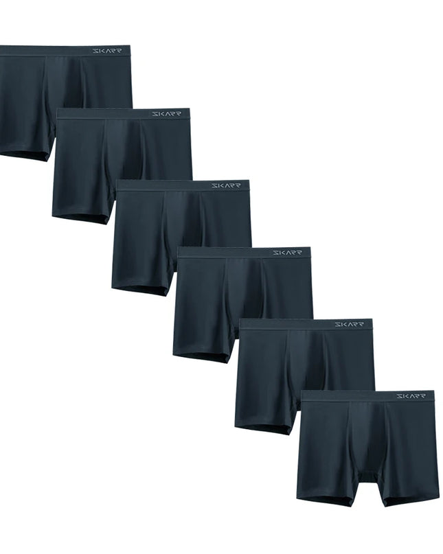 6-Pack Men's Boxer Briefs - Comfortable Trunks Shorts Underwear for Men