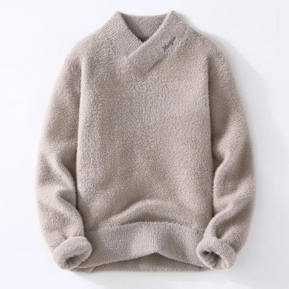 Men's Korean Style Warm V-Neck Sweater