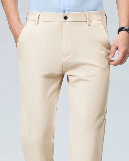 Men’s Casual Stretch Straight-Leg Pants