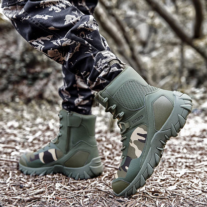 Men's Tactical Hiking Boots - Waterproof Outdoor Military Combat Boots
