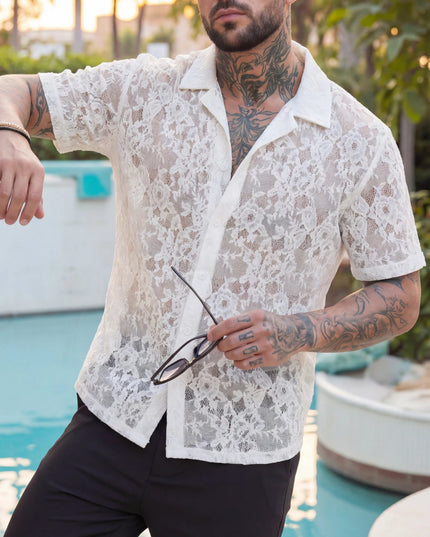Men's Mesh Knit Shirt
