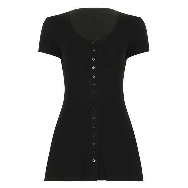 Women's Mini Dress - Slim Fit A-Line Pleated Style