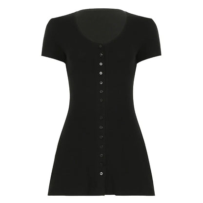 Women's Mini Dress - Slim Fit A-Line Pleated Style