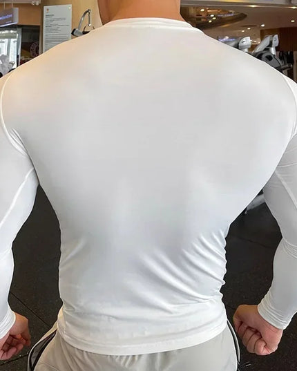 Men's Slim Fit Long Sleeve Compression Sweater