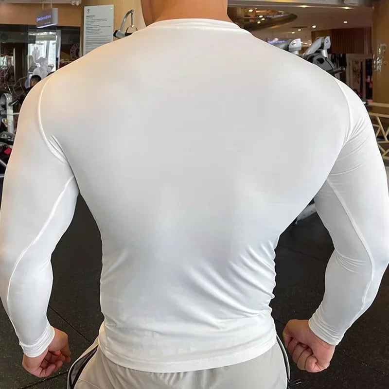Men's Slim Fit Long Sleeve Compression Sweater