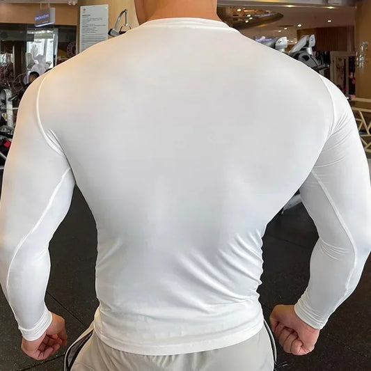 Men's Slim Fit Long Sleeve Compression Sweater