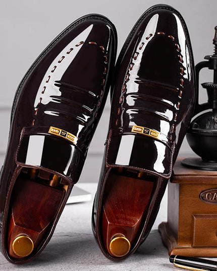 Faux Leather Men’s Slip-On Shoes – Comfortable & Stylish Men’s Dress Shoes
