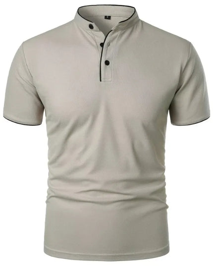 Men's Breathable Half-Button T-Shirt