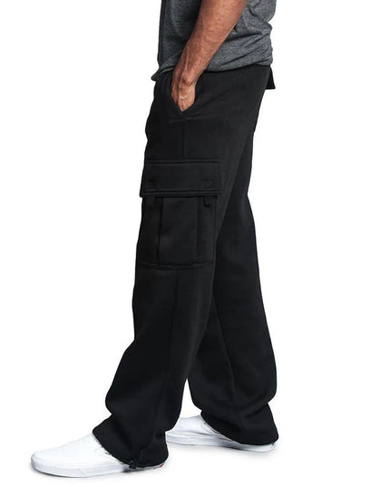 Mens Sweatpants Straight Fit Joggers for Sports and Streetwear Loose Oversized Drawstring Long Pants Men Multi-pocket Pants