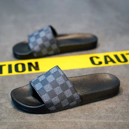 Men's Soft EVA Slide Sandals with Flat Bottoms