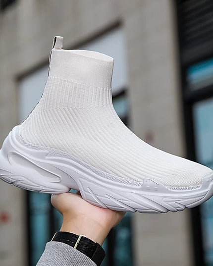 Men's Breathable Mesh High-Top Sneakers