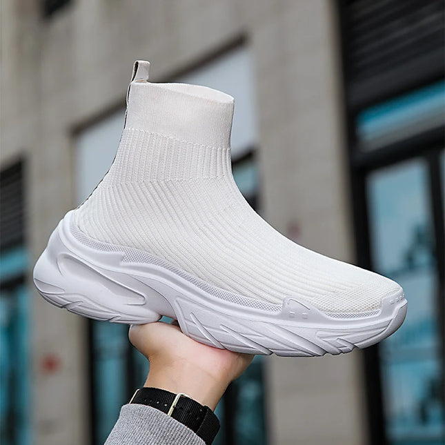 Men's Breathable Mesh High-Top Sneakers