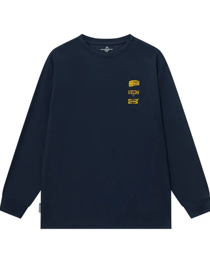 Veidoorn Men's Loose Fit Long Sleeve Sweater - Comfortable Casual Knit Top for Men