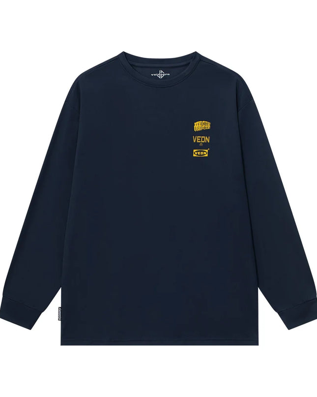 Veidoorn Men's Loose Fit Long Sleeve Sweater - Comfortable Casual Knit Top for Men