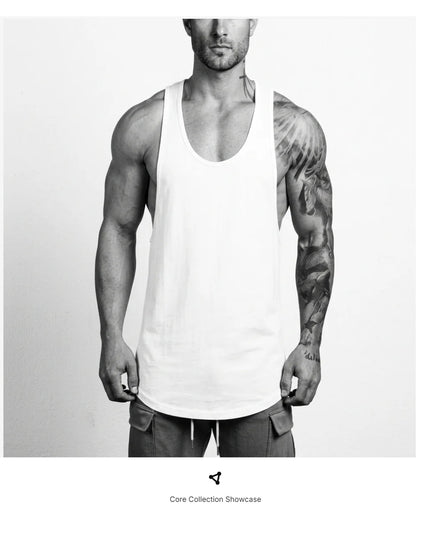 Breathable Cotton Men's Fitness Tank Top