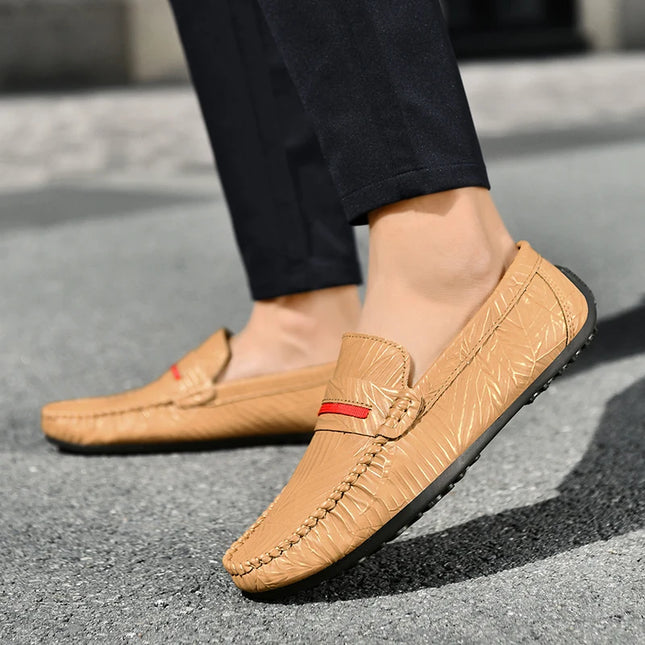 Men's PU Leather Casual Slip-On Loafers