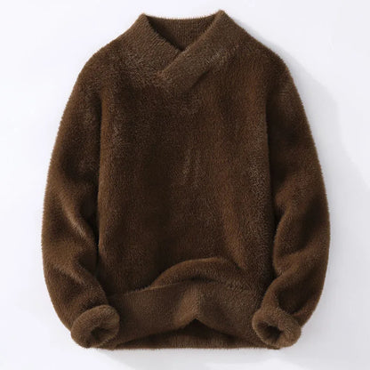 Men's Korean Style Warm V-Neck Sweater