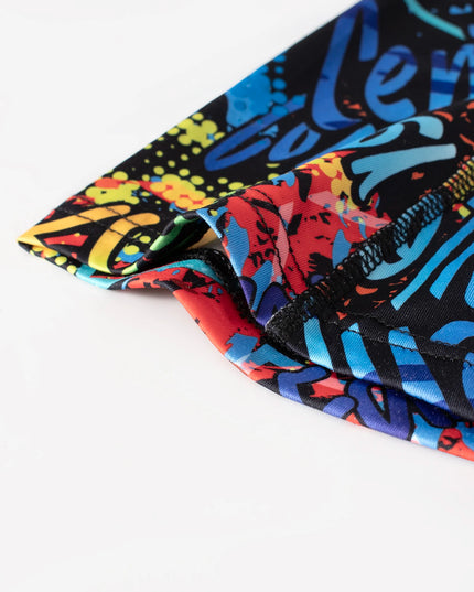 Men's 4-Piece Cartoon Graffiti Elastic Boxer Shorts Set