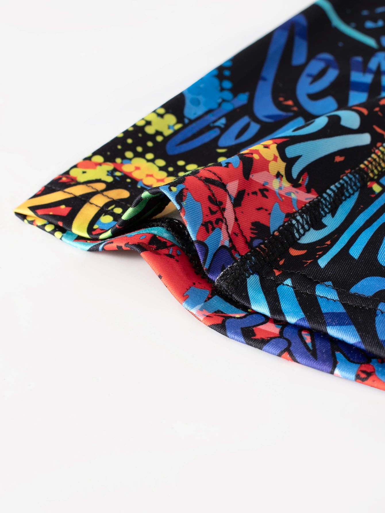 Men's 4-Piece Cartoon Graffiti Elastic Boxer Shorts Set