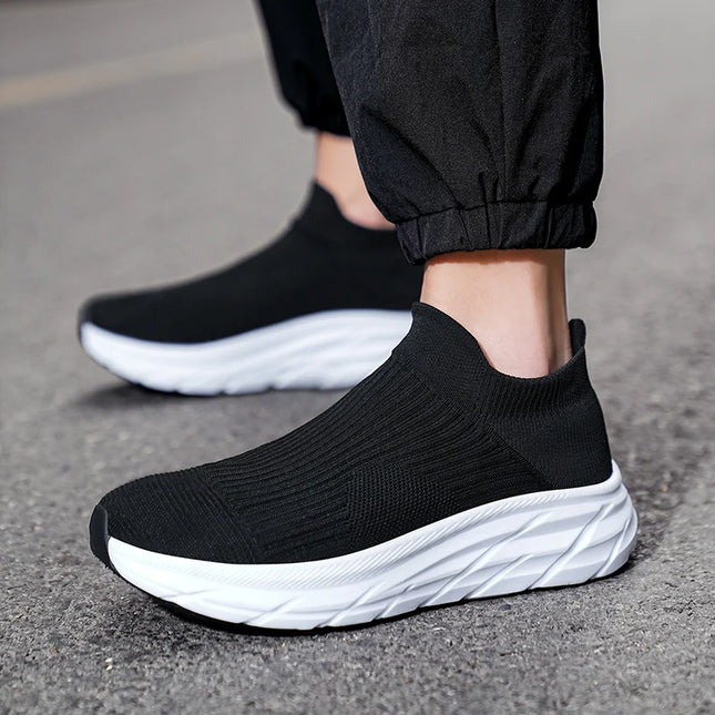 Unisex Breathable Lightweight Non-Slip Sneakers with Thick Sole