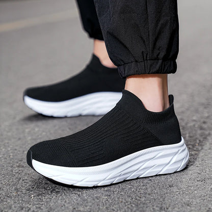 Unisex Breathable Lightweight Non-Slip Sneakers with Thick Sole