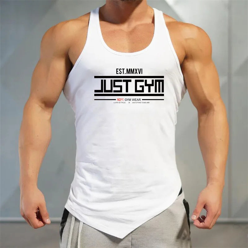 Men's Breathable Cotton Fitness Vests - Lightweight Tank Top