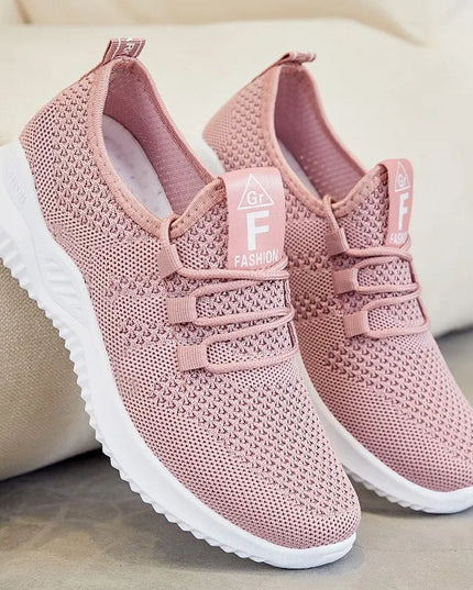 Women's Lightweight Breathable Mesh Running Shoes with Soft Bottom Comfort