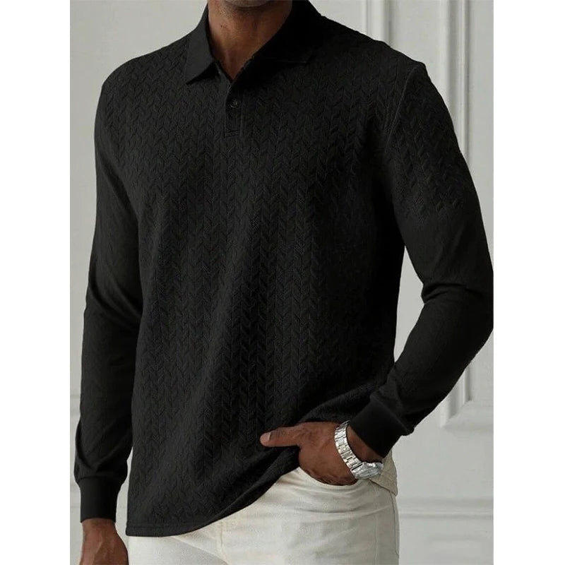 Men's Long Sleeve Button-Up Sweater - Stylish, Comfortable Knit