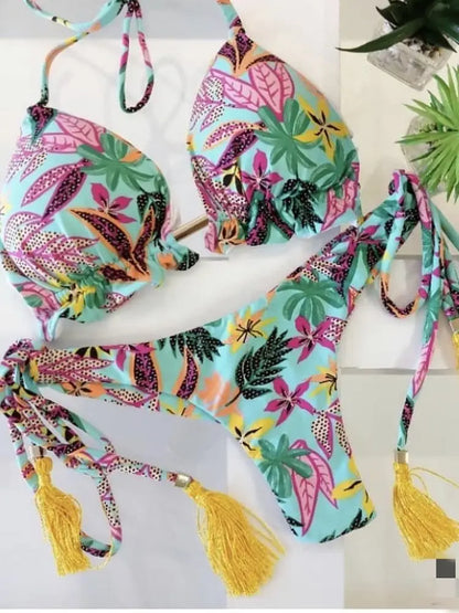 Women's Two-Piece Bikini Set - Various Colors And Designs
