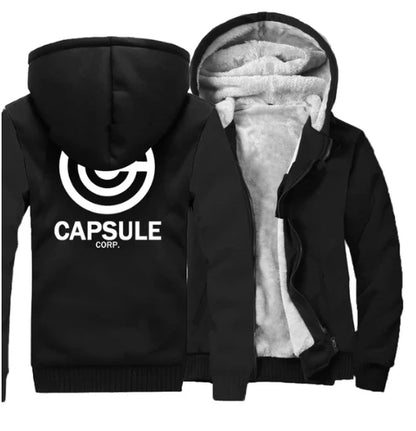 Men's Zipper Hoodie Fleece Thickened Jacket