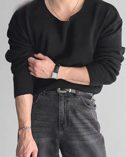 Men's Lightweight Casual Long-Sleeve Sweater