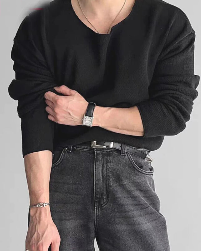 Men's Lightweight Casual Long-Sleeve Sweater