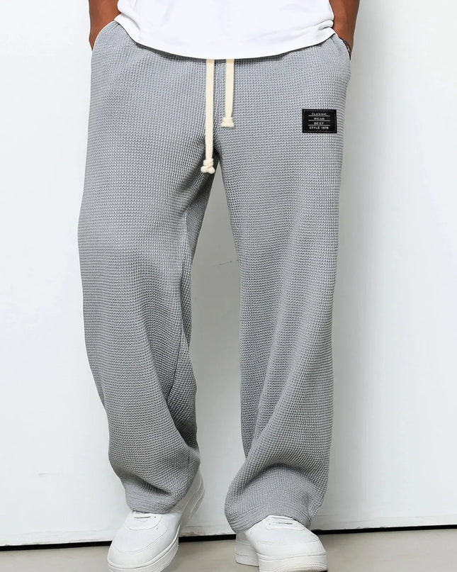 Men's Loose-Fit Wide-Leg Casual Sweatpants
