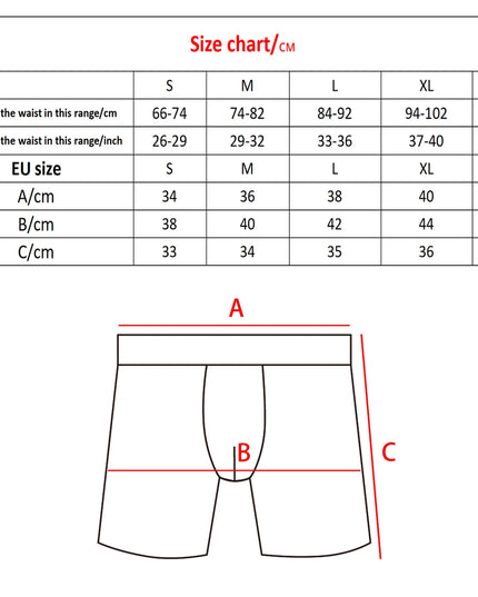 5PCS Men's Mid-Long Camo Cotton Boxer Shorts - Breathable & Comfortable Men's Briefs Se