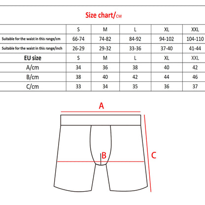 5PCS Men's Mid-Long Camo Cotton Boxer Shorts - Breathable & Comfortable Men's Briefs Se