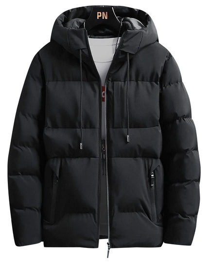 Men's Cotton Padded Hooded Parka Jacket – Warm, Stylish Winter Outerwear for Men