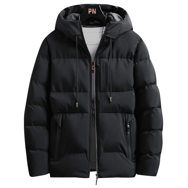 Men's Cotton Padded Hooded Parka Jacket – Warm, Stylish Winter Outerwear for Men