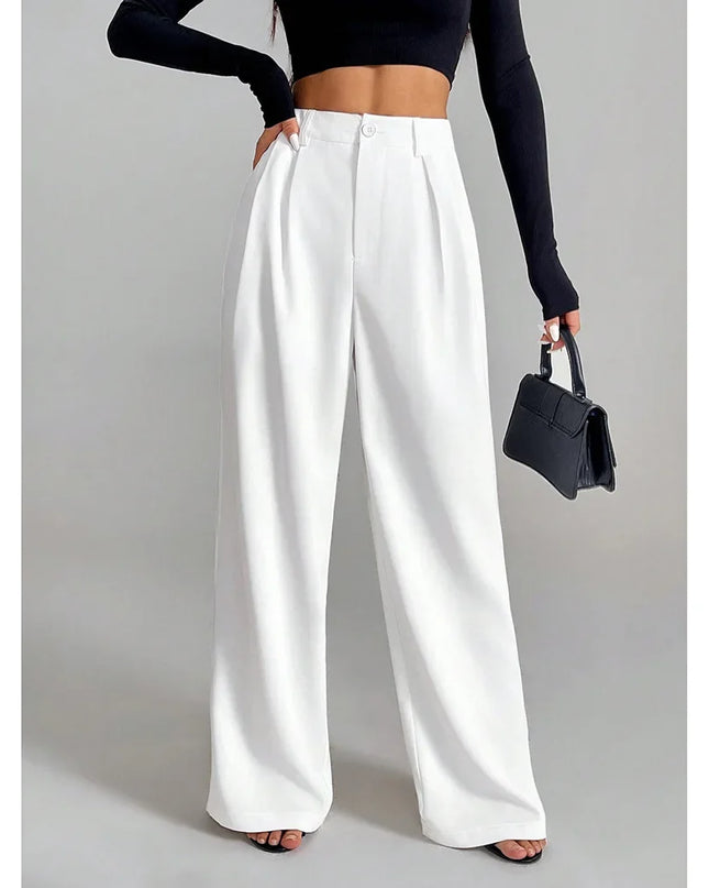 High-Waisted Straight-Leg and Wide-Leg Pants for Women