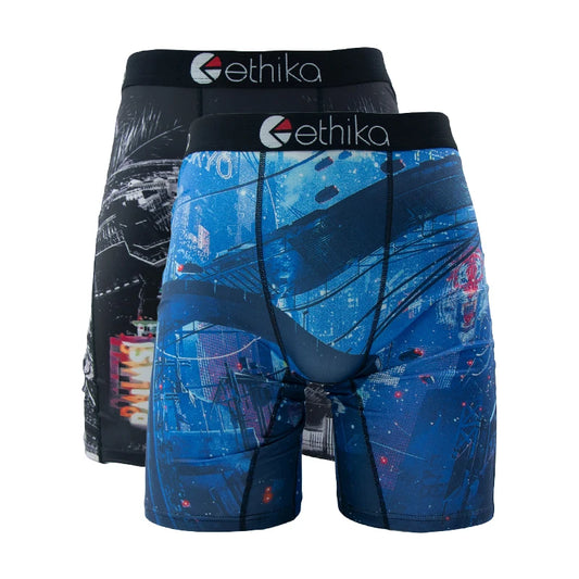 ETHIKA Men's 2-Pack Mesh Breathable Boxer Shorts