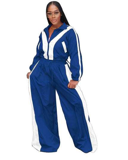Women’s Two-Piece Set – Loose, Breathable Jacket and Pants Ensemble