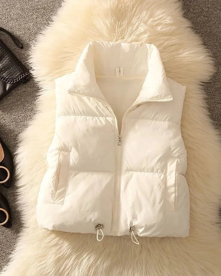 Womens Padded Puffer Sleeveless Parka Jacket - Various Colors
