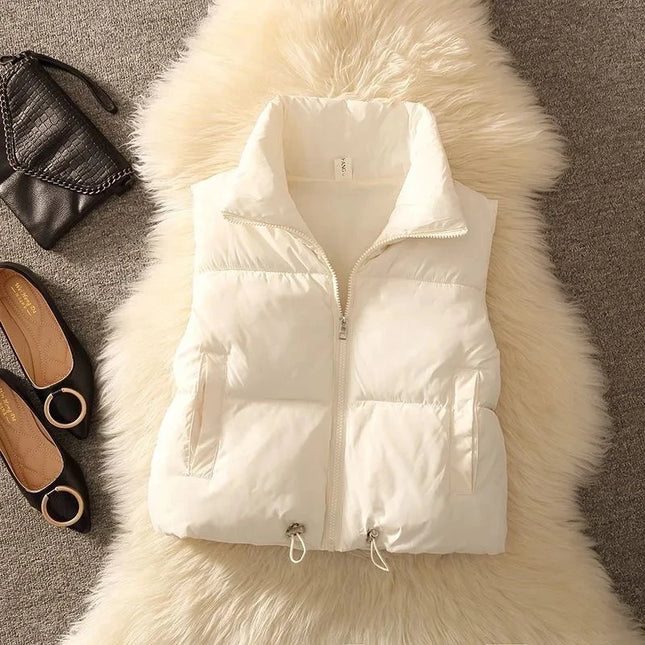 Womens Padded Puffer Sleeveless Parka Jacket - Various Colors