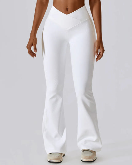 High Waist Flare Yoga Pants for Women - Wide Leg Flare Leggings