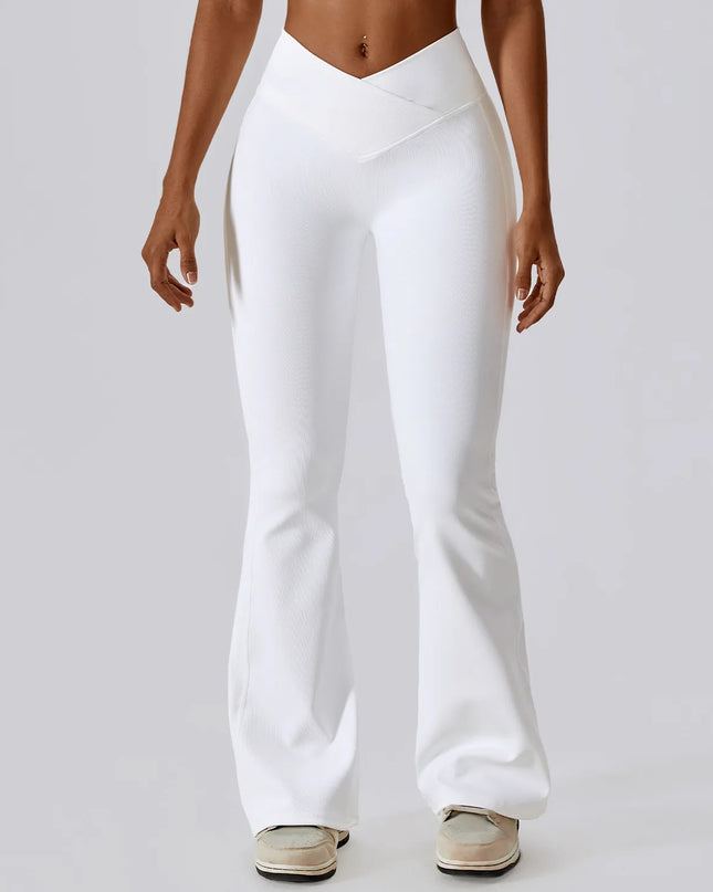 High Waist Flare Yoga Pants for Women - Wide Leg Flare Leggings