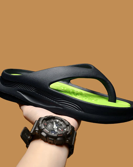 Stylish Men's Height-Increasing Flip-Flops - Comfortable Soft Slippers for Men