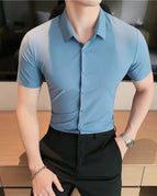 Blue Short Sleeve / Asia L 55-62KG