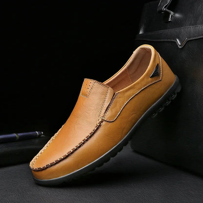 Premium Men's Leather Slip-On Shoes – Stylish & Comfortable Loafers for Men