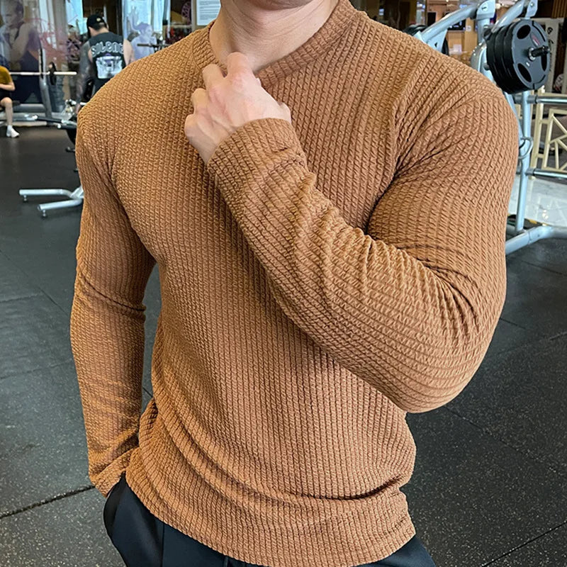 Men's Casual Oversized Long Sleeve Sweater